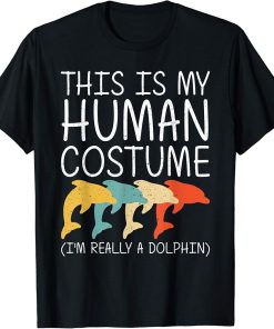 Dolphin Halloween Human Costume Beluga Fish Easy DIY Gift T-Shirt